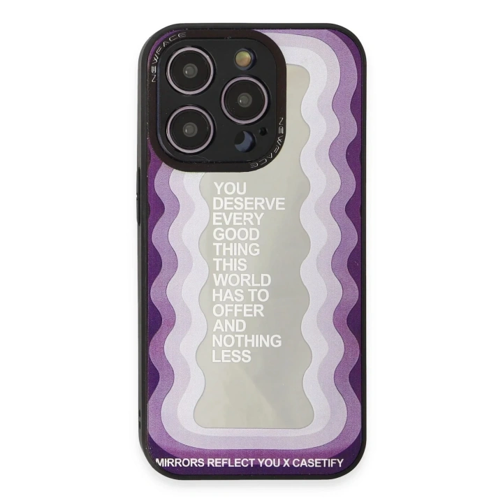 Mey İthalat®  iPhone 12 Pro Max Kılıf Mirror Desenli Kapak - Mirror - 5