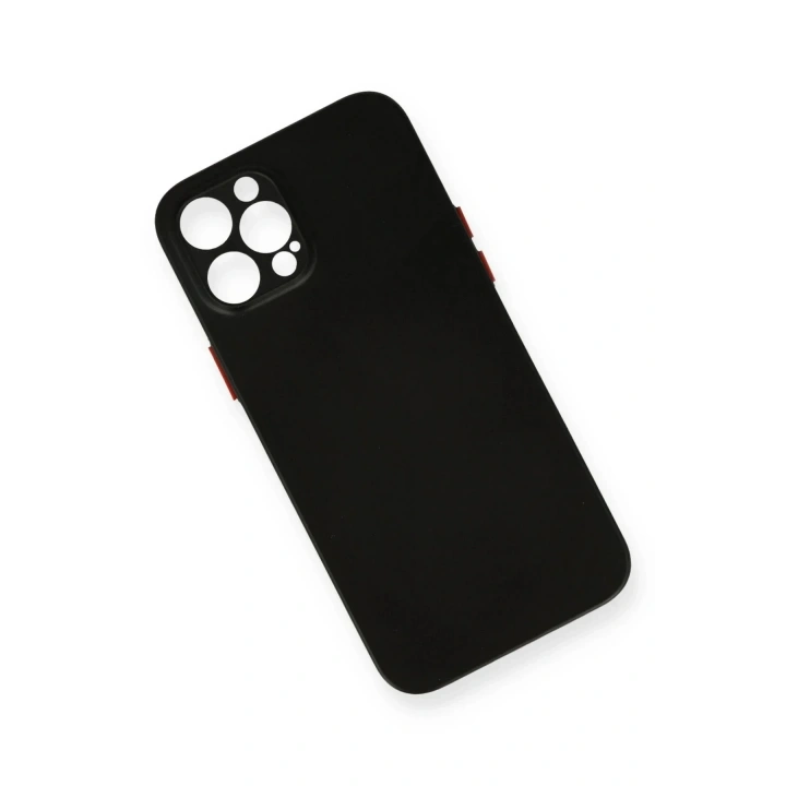 Mey İthalat®  iPhone 12 Pro Max Kılıf PP Ultra İnce Kapak - Siyah