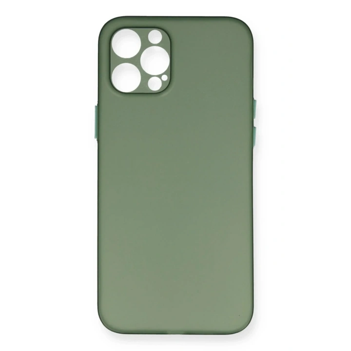 Mey İthalat®  iPhone 12 Pro Max Kılıf PP Ultra İnce Kapak - Yeşil