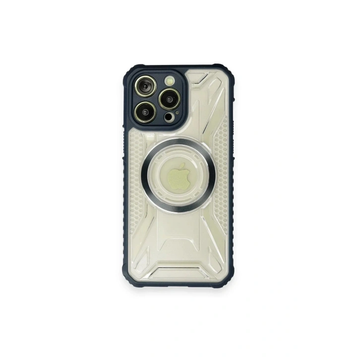 Mey İthalat®  iPhone 12 Pro Max Kılıf Prag Magneticsafe Kapak - Lacivert