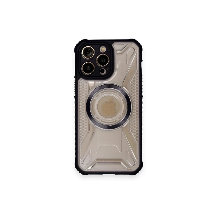 Mey İthalat®  iPhone 12 Pro Max Kılıf Prag Magneticsafe Kapak - Siyah
