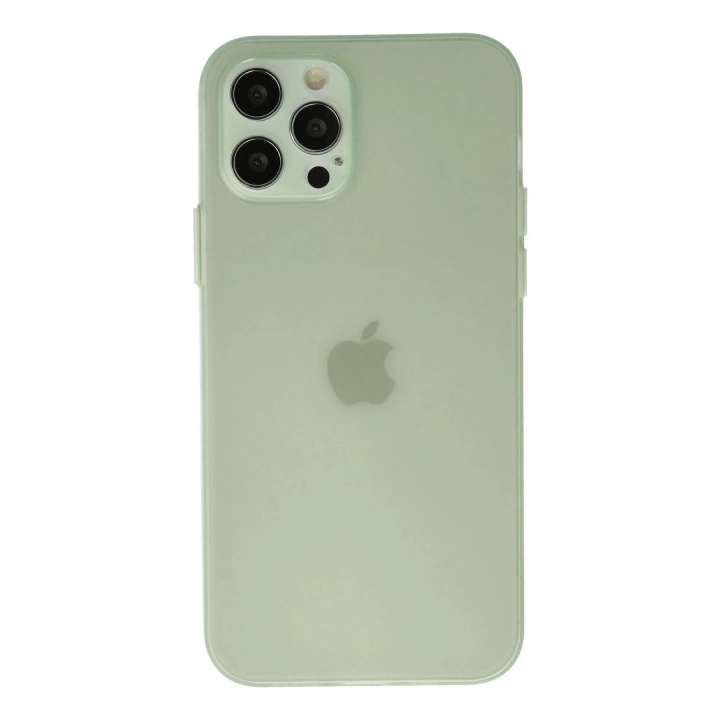 Mey İthalat®  iPhone 12 Pro Max Kılıf Puma Silikon - Açık Yeşil