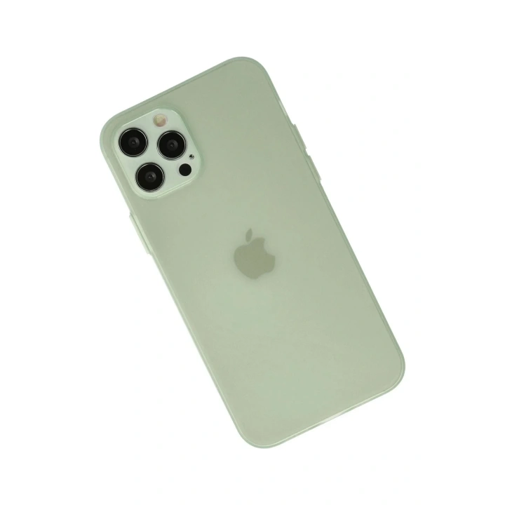 Mey İthalat®  iPhone 12 Pro Max Kılıf Puma Silikon - Açık Yeşil