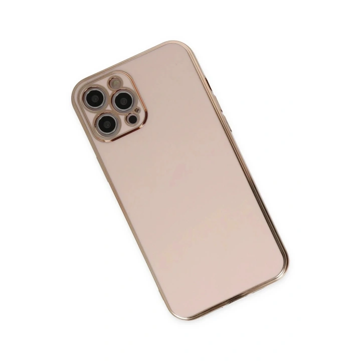 Mey İthalat®  iPhone 12 Pro Max Kılıf Volet Silikon - Pembe