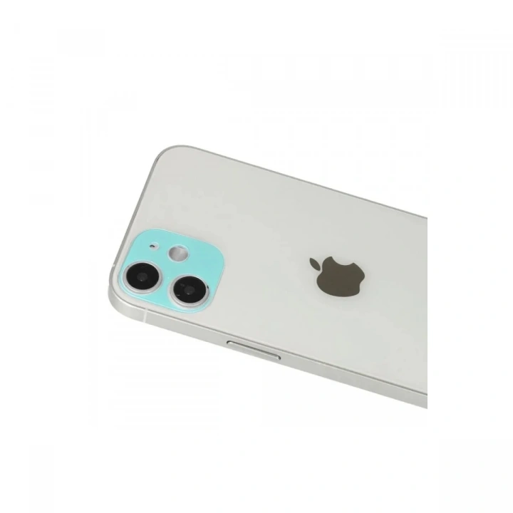 Mey İthalat®  iPhone 12 Rainbow Kamera Lens Koruma Cam - Yeşil