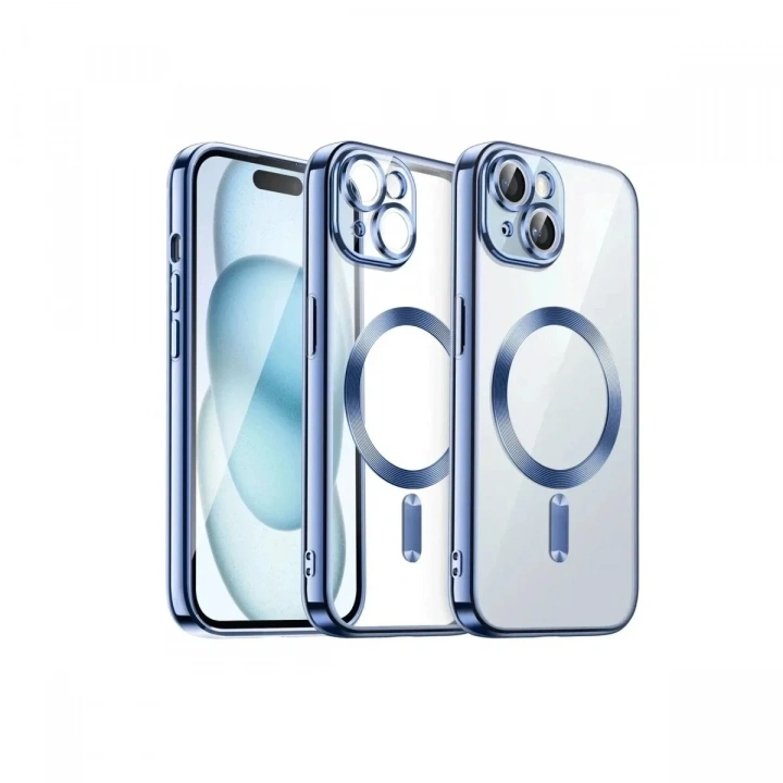 Mey İthalat®  iPhone 13 Kılıf Kross Magneticsafe Kapak - Sierra Blue