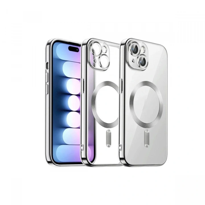 Mey İthalat®  iPhone 13 Kılıf Kross Magneticsafe Kapak - Titan Gri