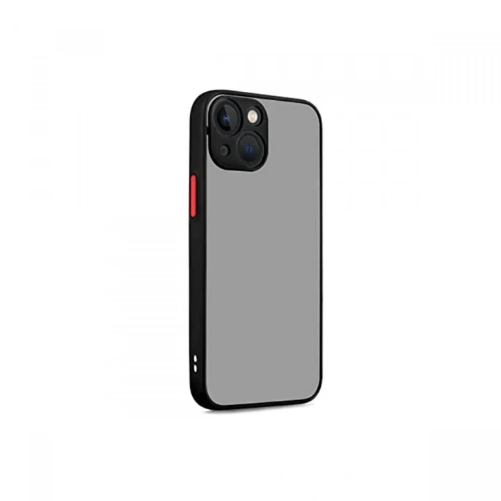 Mey İthalat®  iPhone 13 Kılıf Montreal Silikon Kapak - Siyah