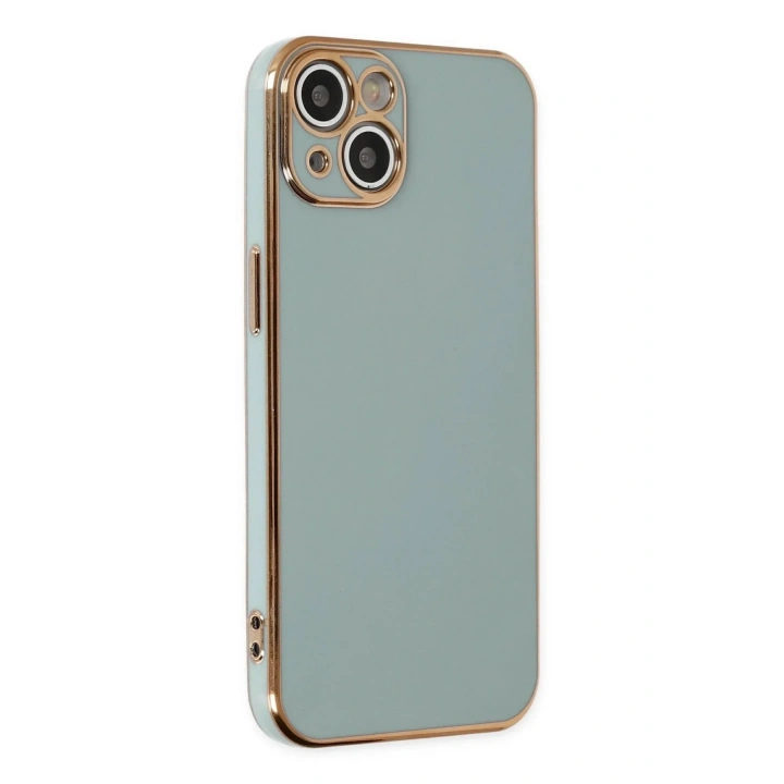 Mey İthalat®  iPhone 13 Kılıf Volet Silikon - Açık Yeşil