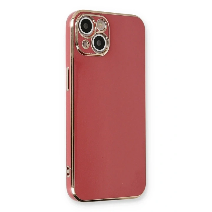 Mey İthalat®  iPhone 13 Kılıf Volet Silikon - Kırmızı