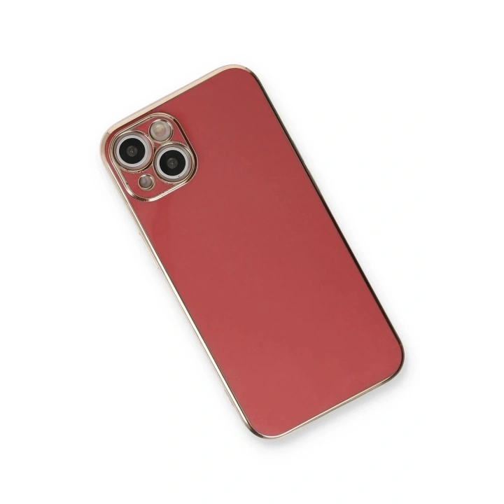 Mey İthalat®  iPhone 13 Kılıf Volet Silikon - Kırmızı