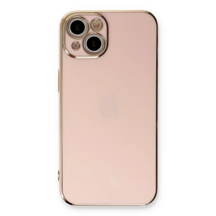 Mey İthalat®  iPhone 13 Kılıf Volet Silikon - Pembe