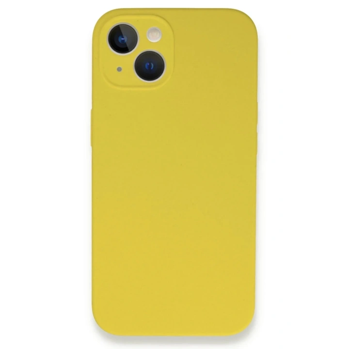 Mey İthalat®  iPhone 13 Mini Kılıf Lansman Legant Silikon - Sarı