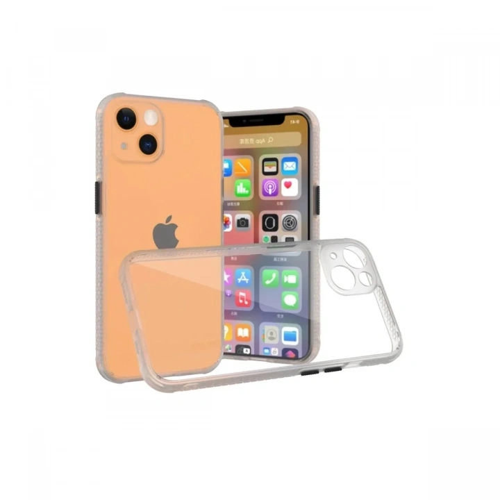 Mey İthalat®  iPhone 13 Mini Kılıf Miami Şeffaf Silikon - Şeffaf