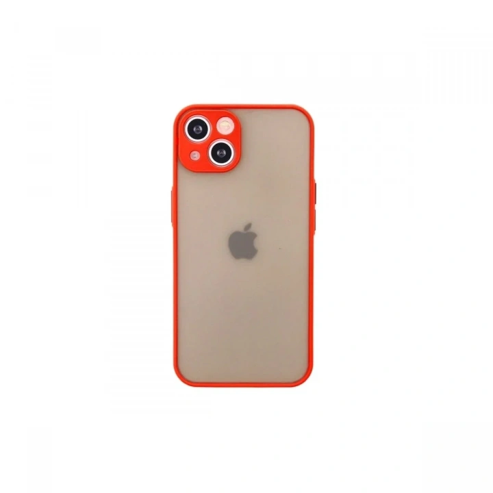 Mey İthalat®  iPhone 13 Mini Kılıf Montreal Silikon Kapak - Kırmızı