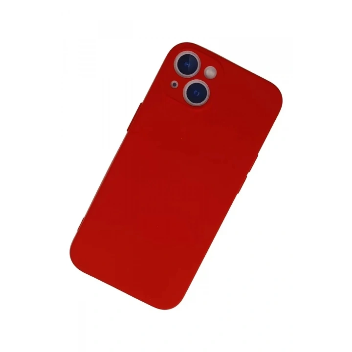 Mey İthalat®  iPhone 13 Mini Kılıf Nano içi Kadife Silikon - Kırmızı