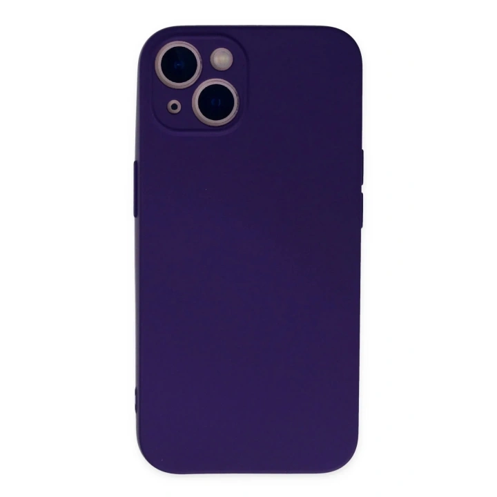 Mey İthalat®  iPhone 13 Mini Kılıf Nano içi Kadife Silikon - Mor