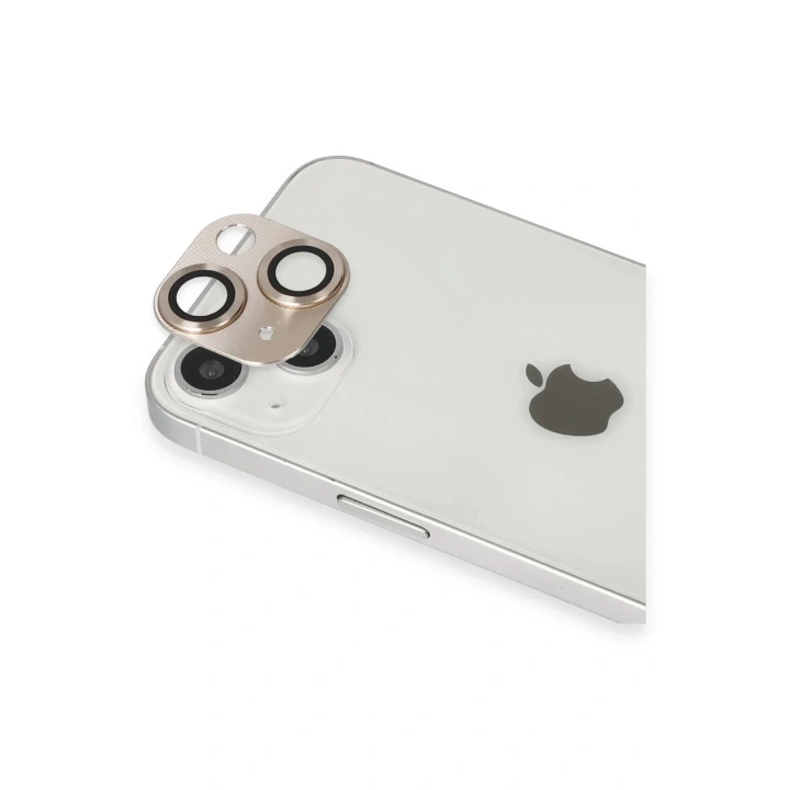 Mey İthalat®  iPhone 13 Pers Alüminyum Kamera Lens - Gold