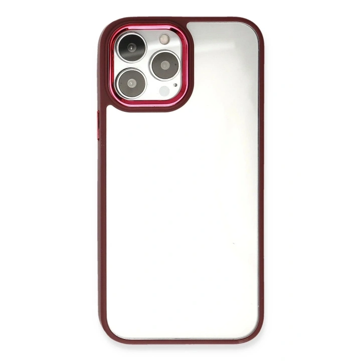 Mey İthalat®  iPhone 13 Pro Kılıf Dora Kapak - Kırmızı