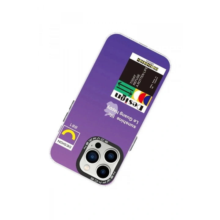 Mey İthalat®  iPhone 13 Pro Kılıf Estoril Desenli Kapak - Estoril - 4