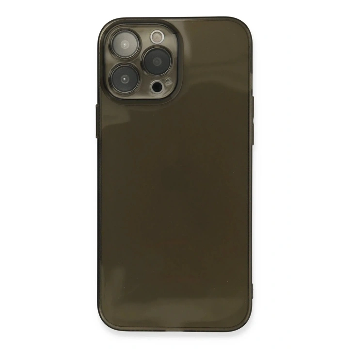 Mey İthalat®  iPhone 13 Pro Kılıf Fly Lens Silikon - Siyah