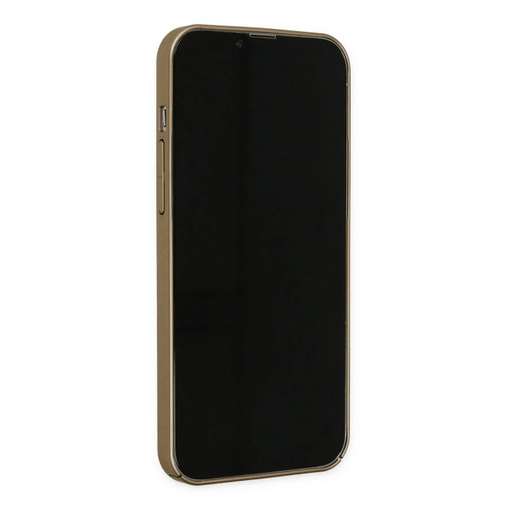 Mey İthalat®  iPhone 13 Pro Kılıf Jack Magneticsafe Lens Silikon - Gold