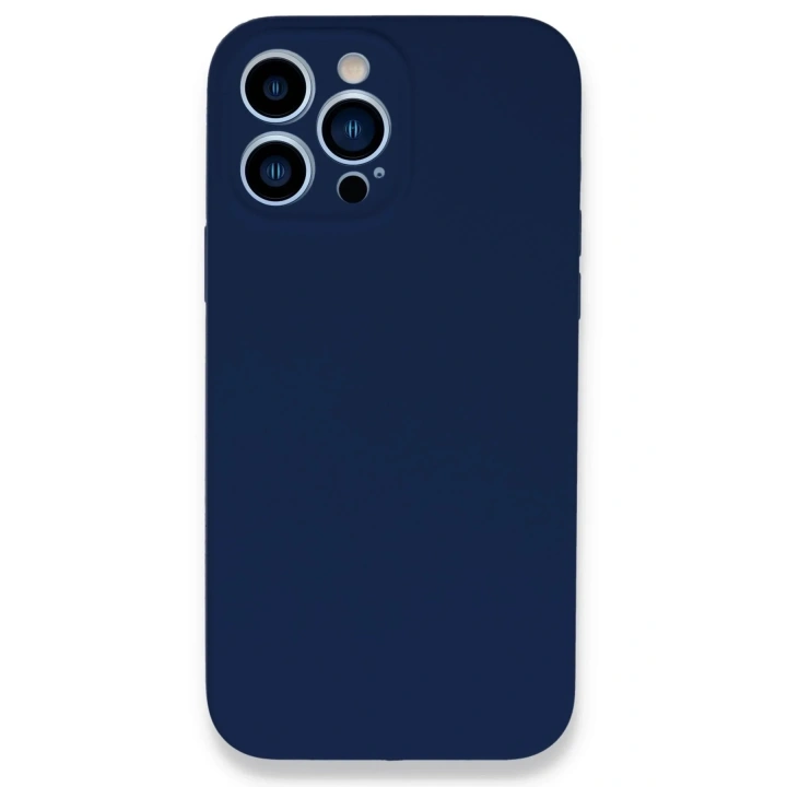 Mey İthalat®  iPhone 13 Pro Kılıf Lansman Legant Silikon - Lacivert