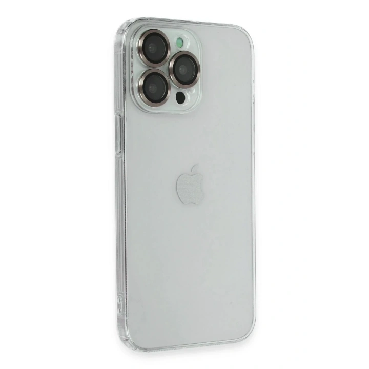 Mey İthalat®  iPhone 13 Pro Kılıf Luko Lens Silikon -Yeşil