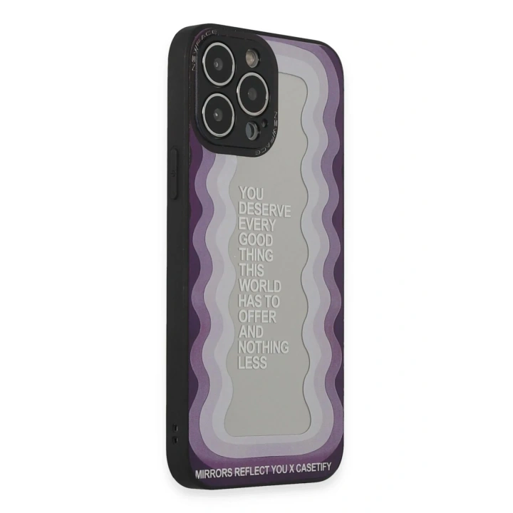 Mey İthalat®  iPhone 13 Pro Kılıf Mirror Desenli Kapak - Mirror - 5