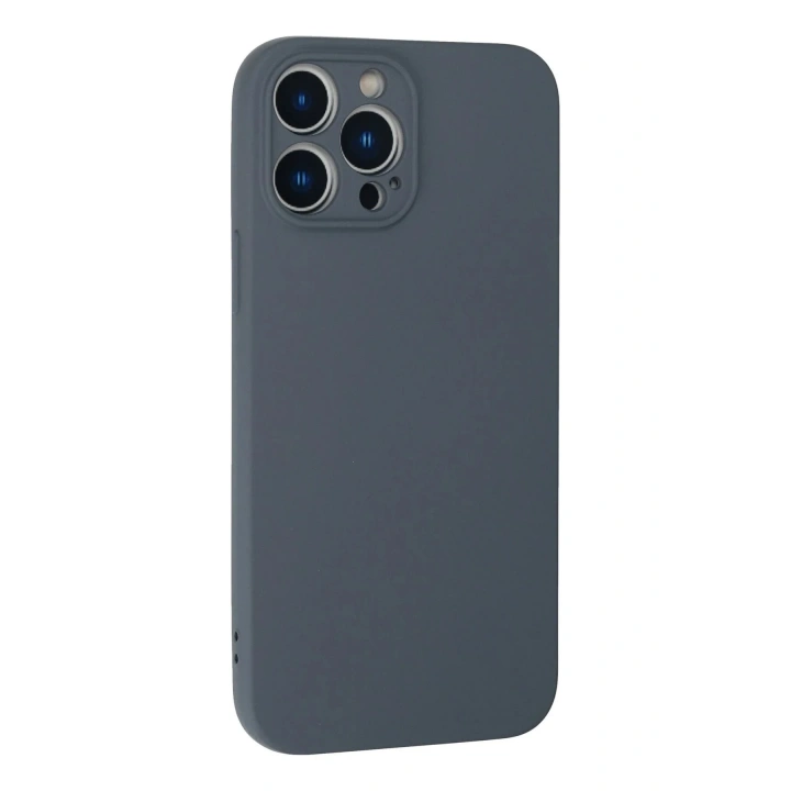 Mey İthalat®  iPhone 13 Pro Kılıf Nano içi Kadife Silikon - Gri