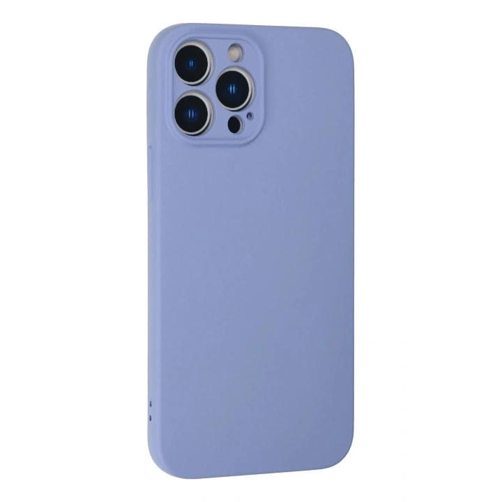 Mey İthalat®  iPhone 13 Pro Kılıf Nano içi Kadife Silikon - Lila