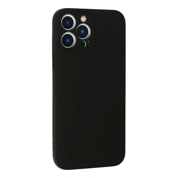 Mey İthalat®  iPhone 13 Pro Kılıf Nano içi Kadife Silikon - Siyah