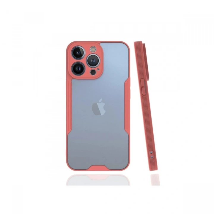Mey İthalat®  iPhone 13 Pro Kılıf Platin Silikon - Pembe