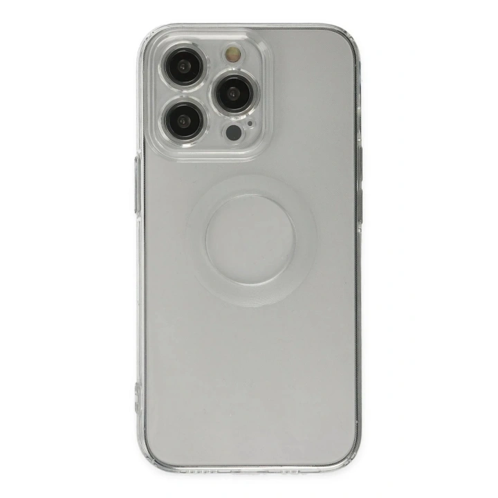 Mey İthalat®  iPhone 13 Pro Kılıf Santa Lens Silikon - Şeffaf