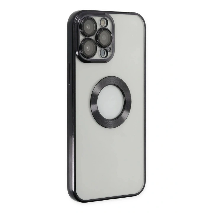 Mey İthalat®  iPhone 13 Pro Kılıf Slot Silikon - Siyah