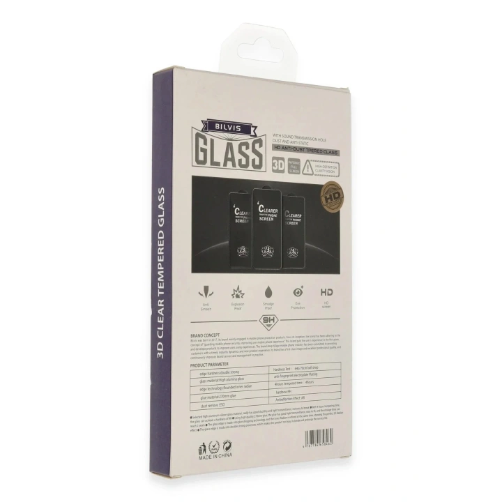 Mey İthalat®  iPhone 13 Pro Max Bilvis 3D Cam Ekran Koruyucu