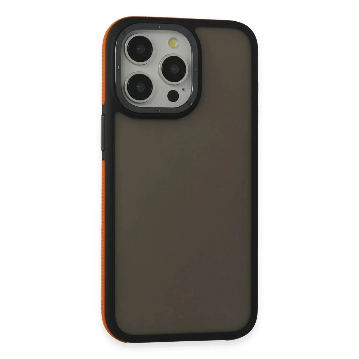 Mey İthalat®  iPhone 13 Pro Max Harvel Kapak - Turuncu
