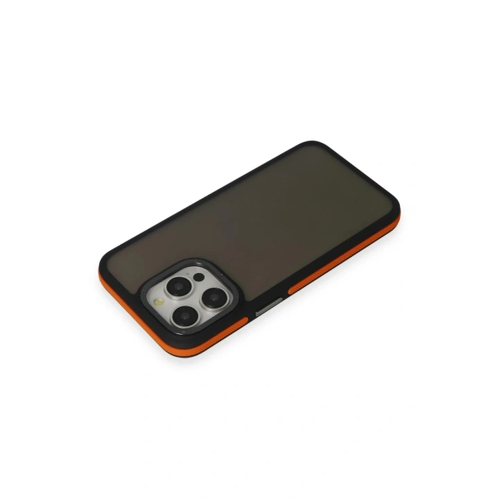 Mey İthalat®  iPhone 13 Pro Max Harvel Kapak - Turuncu
