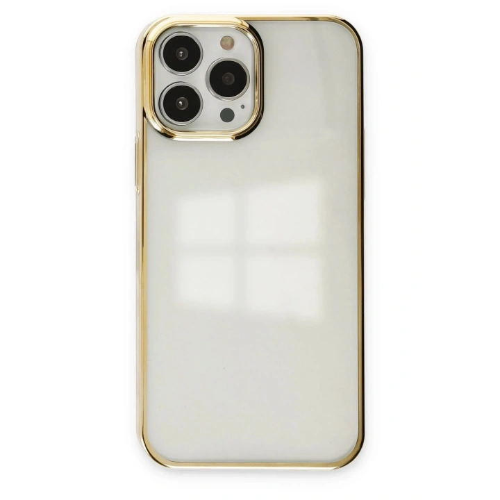 Mey İthalat®  iPhone 13 Pro Max Kılıf Element Silikon - Gold