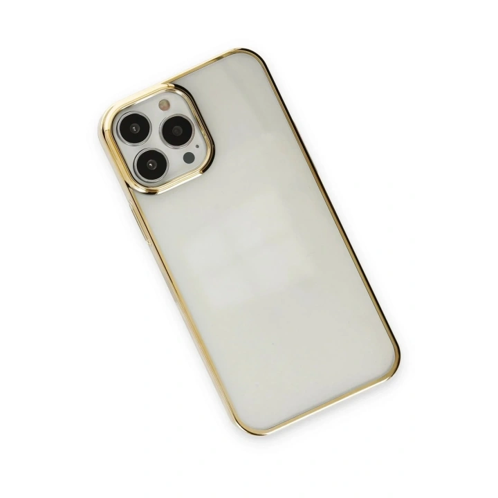 Mey İthalat®  iPhone 13 Pro Max Kılıf Element Silikon - Gold