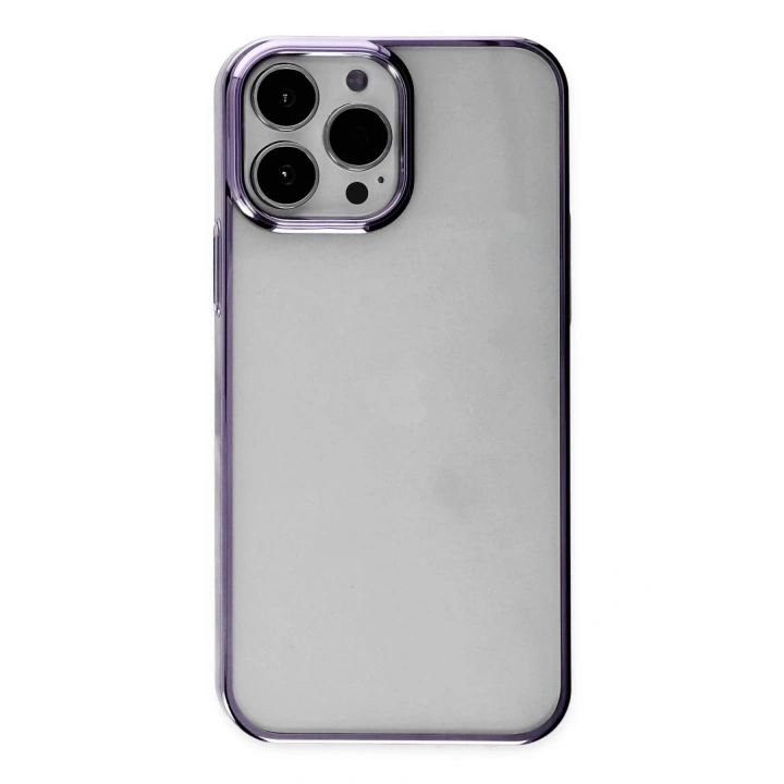 Mey İthalat®  iPhone 13 Pro Max Kılıf Element Silikon - Mor