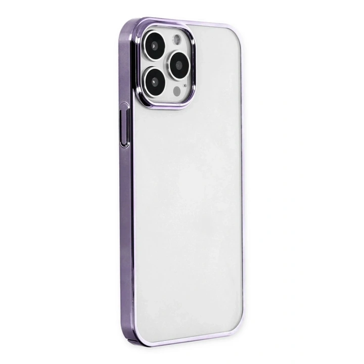 Mey İthalat®  iPhone 13 Pro Max Kılıf Element Silikon - Mor