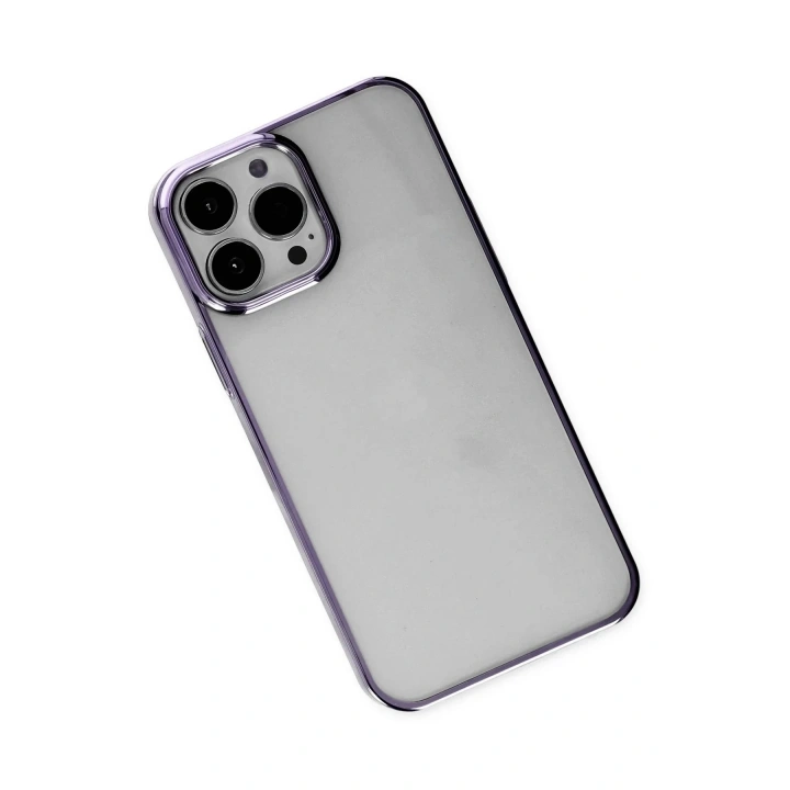 Mey İthalat®  iPhone 13 Pro Max Kılıf Element Silikon - Mor