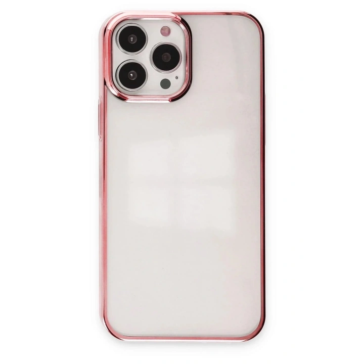 Mey İthalat®  iPhone 13 Pro Max Kılıf Element Silikon - Pembe