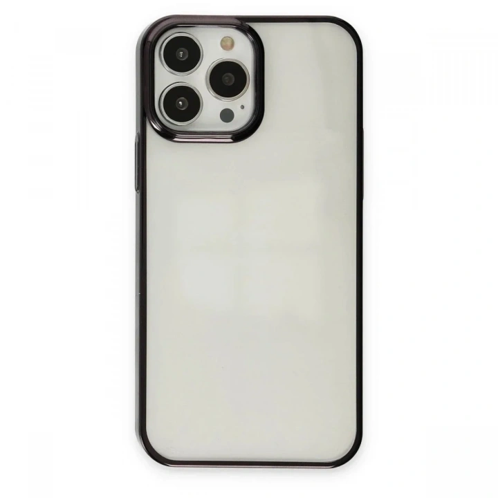 Mey İthalat®  iPhone 13 Pro Max Kılıf Element Silikon - Siyah