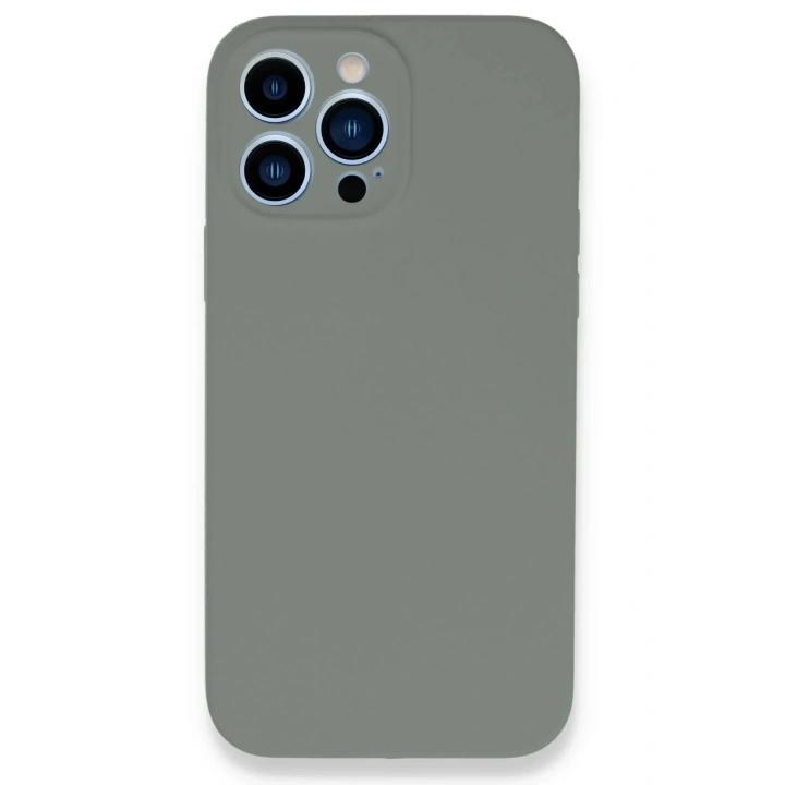Mey İthalat®  iPhone 13 Pro Max Kılıf Lansman Legant Silikon - Gri
