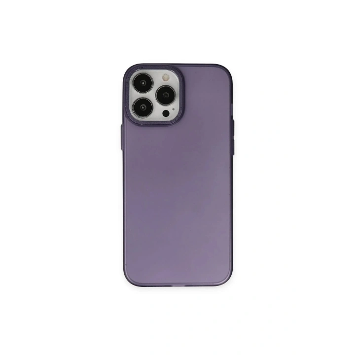 Mey İthalat®  iPhone 13 Pro Max Kılıf Modos Metal Kapak - Derin Mor