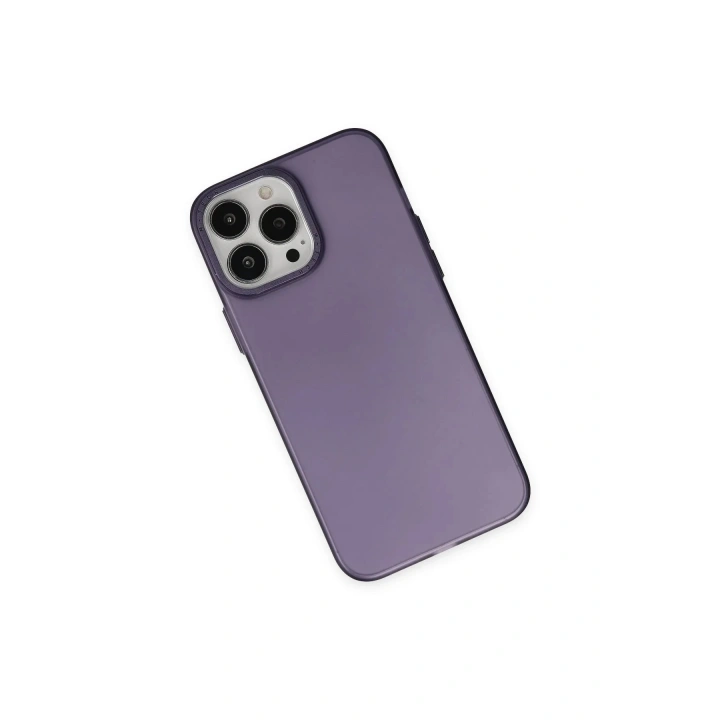 Mey İthalat®  iPhone 13 Pro Max Kılıf Modos Metal Kapak - Derin Mor