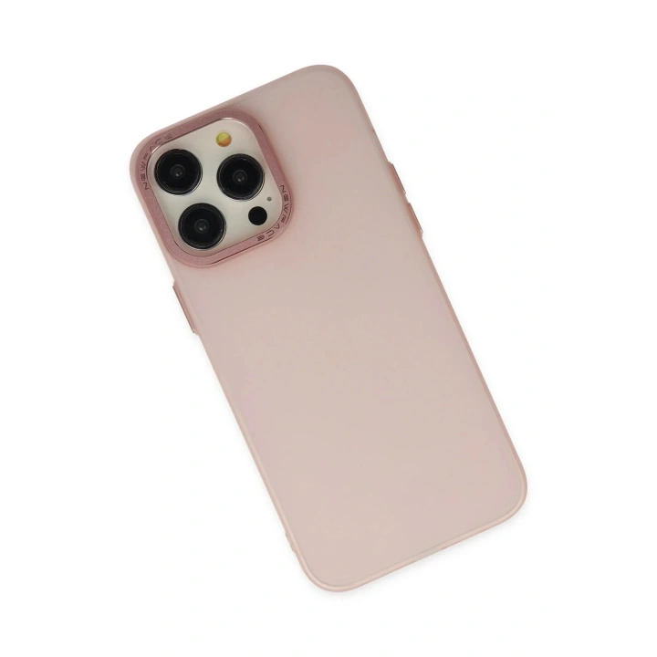 Mey İthalat®  iPhone 13 Pro Max Kılıf Modos Metal Kapak - Pembe