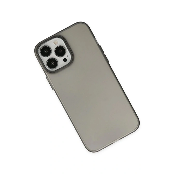 Mey İthalat®  iPhone 13 Pro Max Kılıf Modos Metal Kapak - Siyah